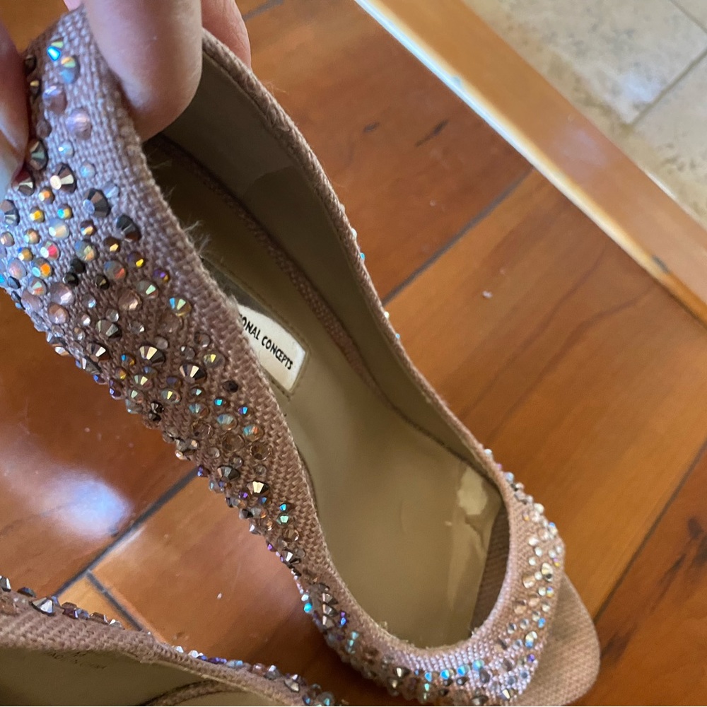 Nude Rhinestone Heels - Picture 9 of 10